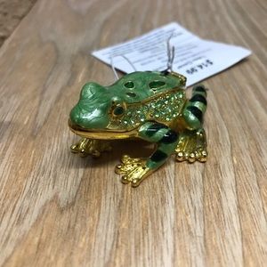 Crystallized Frog Table Decor